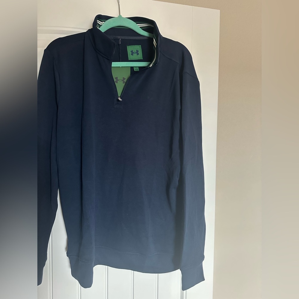 Under Armour Men's Dark Navy Quarter-Zip Pullover - NWT
